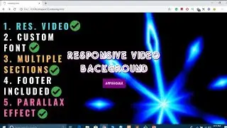 Create Responsive Video Background Website Using HTML and CSS 2019