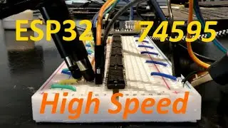 ESP32 High Speed Parallel Output using 74595 Shift Registers & W1TS / W1TC (DIY DAC)