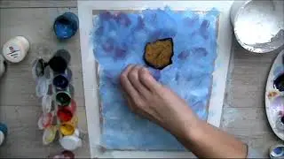 Как нарисовать ветку дерева. Рисуем Осень.
