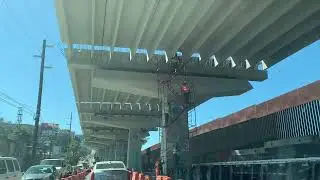 Viaducto elevado de Tijuana construcción en Baja California