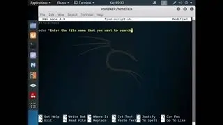 Linux Script for Searching Files - Kali Linux