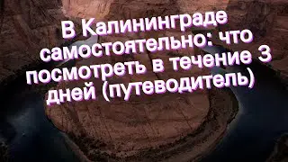 В Калининграде самостоятельно: что посмотреть в течение 3 дней (путеводитель)
