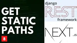 Prefetching Data for Dynamic pages in Next.JS.  Full-stack React and Django Project. #8