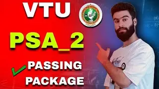 PSA2 Vtu Important Questions| 21EE62