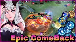 EPIC COMEBACK!!! TOP GLOBAL ALICE FULL GAMEPLAY | ALICE BEST BUILD 2021 | ALICE MOBILE LEGENDS