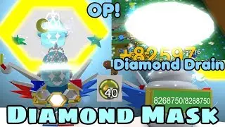 I Got Diamond Mask! 8 Million Bag Space! Diamond Drain! OP - Bee Swarm Simulator