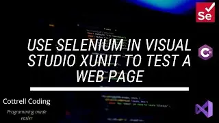 Use Selenium in Visual Studio xUnit to test a web page