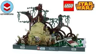 LEGO Star Wars 75330 Dagobah Jedi Training Diorama Speed Build