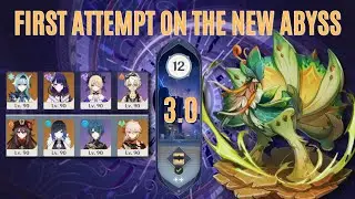 NEW 3.0 SPIRAL ABYSS First Attempt Clear [Genshin Impact] [ID Commentary] Stream Highlights