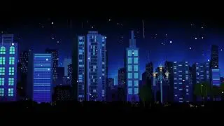 Night City view 4K Animated Background to use in your videos no copyright