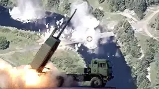 THE US SUPPLIED 'HIMARS' MISSILES ARE DESTROYING RUSSIAN PONTOON BRIDGES IN KURSK || 2024