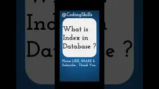 What is Index in Database | Coding Skills