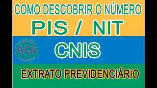 COMO DESCOBRIR O NÚMERO DO PIS / NIT / CNIS  E EXTRATO PREVIDÊNCIÁRIO, FÁCIL,  PELA INTERNETE !
