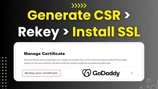 How To Generate CSR and Rekey GoDaddy SSL in 2024