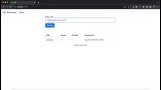 URL shortener - Vue JS, Python, Mongo DB