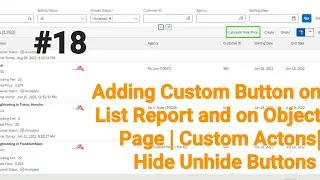 Add Custom Button | Hide un Hide Button using RAP ABAP CDS Fiori on BTP