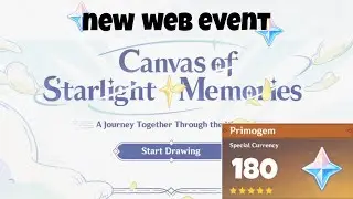 Canvas Of Starlight Memories | New Web Event | Genshin Impact 3.1