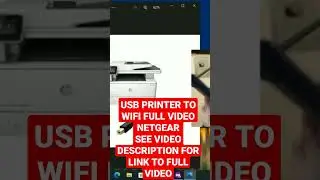 Connect a USB Printer to WIFI Router Netgear