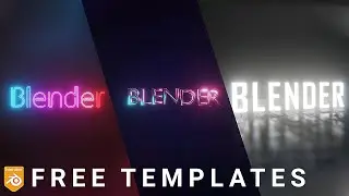 Blender Procedural Title Animation Tutorial | FREE Templates