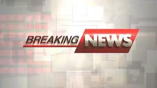 Animation Text Breaking News and News intro Graphic with Grid and Shapes Background 4K