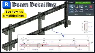 Revit structure Beam detailing || See the best time saving tool in use.