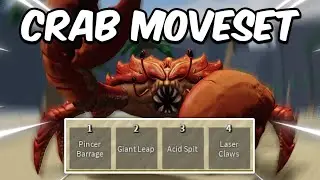 NEW CRAB BOSS MOVESET SHOWCASE IN NEW UPDATE.. | The Strongest Battlegrounds Roblox