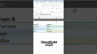 How to Use TOCOL | TOROW Function in Excel 