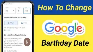 How To Change Google Date of birth 2023 | How To Change Date off Birth in Google Account