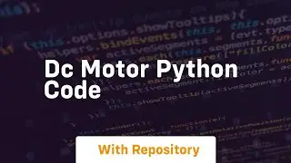 dc motor python code