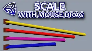 How To Scale 3D Object With Mouse Drag With A Fixed Point In Unity | One-Sided 3D Scale Tutorial