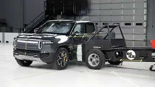 2022 Rivian R1T crew cab updated side IIHS crash test