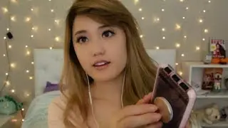 My First ASMR Video!! Tapping, Scratching, Whispers ♡