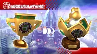 Mario Kart 8... but with unique DLC trophies!!