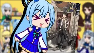 Konosuba React to Kazuma as Kirito