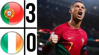 Portugal vs Ireland (3-0) | All Goals & Extended Highlights | cristiano ronaldo two goal 💥