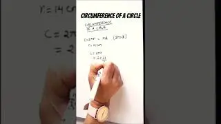 How to find circumference of a circle ? / circumference of a circle formula / #shorts