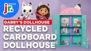 Craft Your Own Gabbys Dollhouse: Upcycling DIY for Kids 💗🏠 Netflix Jr