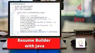 Resume Builder With Java | Java Project