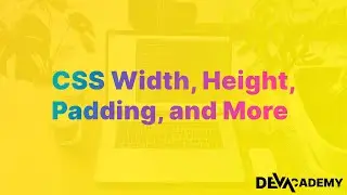 Learn HTML & CSS - CSS Width, Height, Padding, Margin, and Borders