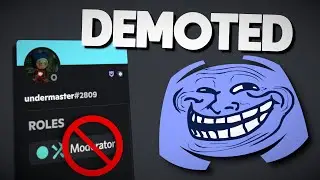 Trolling My Discord Server by DEMOTING Mods (and more!)