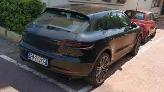 black porsche macan GTS in Antibes France