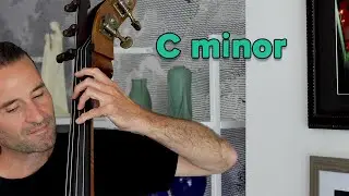 C minor one octave scales: natural, harmonic, melodic