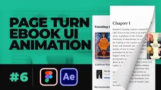 Page turn and flip animation for ebook app UI using After Effects