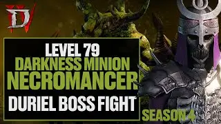 Diablo 4 | Duriel Boss Fight | Lvl 79 Minion Necromancer