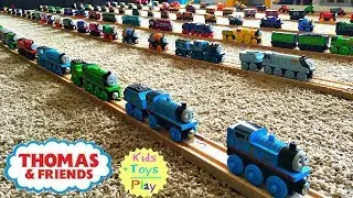 Thomas Wooden Railway Collection! Big Thomas the Tank Engine collection!