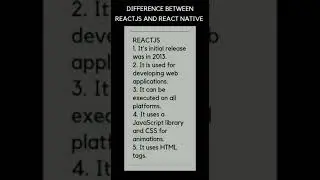 Difference between React JS and React Native 