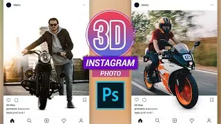 How to Create 3D Instagram Creative Photo - Adobe Photoshop