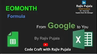 48. Master EOMONTH Function in Excel & Google Sheets | Simplified by a Googler