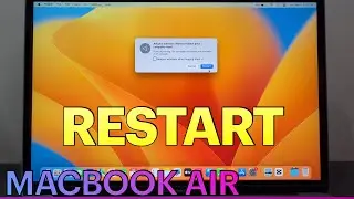 How to Restart on MACBOOK AIR