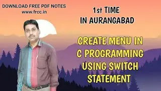 Create Menu in C Programming